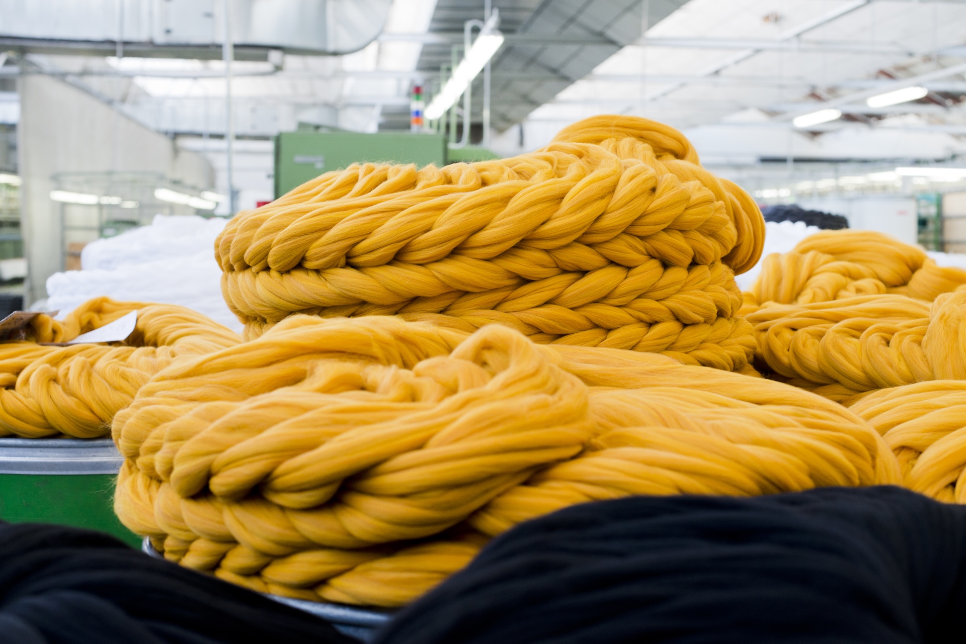 Matassa di filati pronti per essere lavorati